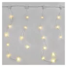 LED karácsonyi drop fényfüzér – jégcsapok, 1,7 m, kültéri és beltéri, meleg fehér, progr.