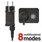 LED karácsonyi drop fényfüzér – fényfüggöny, 1,7x2 m, kültéri és beltéri, meleg fehér, pr.