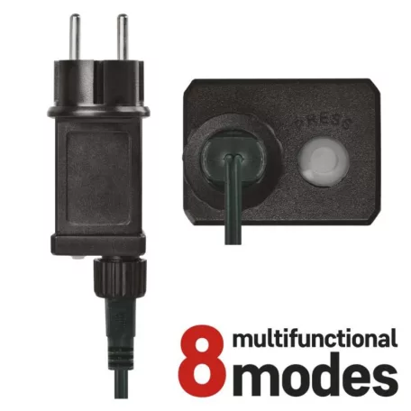 LED karácsonyi drop fényfüzér – fényfüggöny, 1,7x2 m, kültéri és beltéri, meleg fehér, pr.