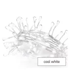 LED karácsonyi nano fényfüzér – süni, 2,4 m, 3x AA, beltéri, hideg fehér, időzítő