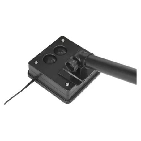 LED nano lánc napelemmel, réz, 12 m, kültéri és beltéri, hideg fehér, időzítő