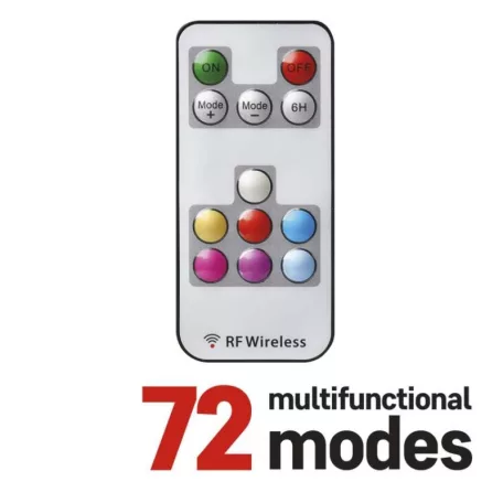 LED karácsonyi fényfüzér, 10 m, kültéri és beltéri, RGB, távirányító, programok, időzítő