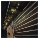 LED karácsonyi fényfüzér, 18 m, kültéri és beltéri, hideg fehér, progr, időz.