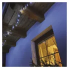 LED karácsonyi fényfüzér, 50 m, kültéri és beltéri, hideg fehér, progr, időz.