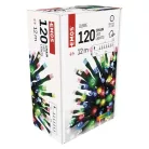 LED karácsonyi fényfüzér, 12 m, kültéri és beltéri, többszínű, időzítő