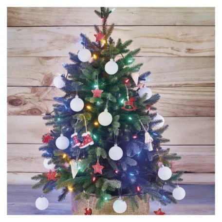 LED karácsonyi fényfüzér – hagyományos, 17,85 m, kültéri és beltéri, többszínű