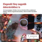 LED karácsonyi fényfüzér, 18 m, kültéri és beltéri, többszínű, progr, időz.