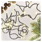 LED karácsonyi fényfüzér, 8 m, kültéri és beltéri, meleg fehér, időzítő