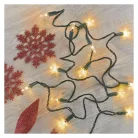 LED karácsonyi fényfüzér – hagyományos, 22,35 m, kültéri és beltéri, vintage