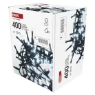 LED karácsonyi fényfüzér – süni, 8 m, kültéri és beltéri, hideg fehér, időzítő