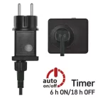 LED karácsonyi fényfüzér – süni, 8 m, kültéri és beltéri, hideg fehér, időzítő