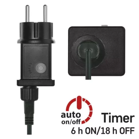 LED karácsonyi fényfüzér – süni, 8 m, kültéri és beltéri, hideg fehér, időzítő