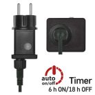 LED karácsonyi fényfüzér – süni, 6 m, kültéri és beltéri, hideg fehér, időzítő