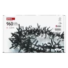 LED karácsonyi fényfüzér – süni, 7,2 m, kültéri és beltéri, hideg fehér, programok, időz