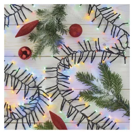 LED karácsonyi fényfüzér – süni, 7,2 m, kültéri és beltéri, többszínű, program.