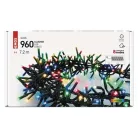 LED karácsonyi fényfüzér – süni, 7,2 m, kültéri és beltéri, többszínű, program.