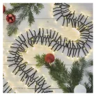 LED karácsonyi fényfüzér – süni, 7,2 m, kültéri és beltéri, meleg fehér, programok,időzítő