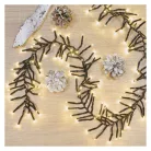 LED karácsonyi fényfüzér – süni, 7,2 m, kültéri és beltéri, meleg fehér, programok,időzítő