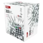 LED karácsonyi jégcsapok, 5 m, kültéri és beltéri, hideg fehér, távirányító, progr, időz.