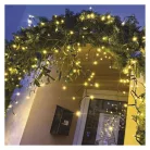 LED karácsonyi jégcsapok, 3,6 m, kültéri és beltéri, meleg fehér, programokkal