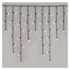 LED karácsonyi jégcsapok, 10 m, kültéri és beltéri, meleg fehér, programokkal