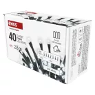 LED karácsonyi fényfüzér, 2,8 m, 3x AA, kültéri és beltéri, hideg fehér, időzítő