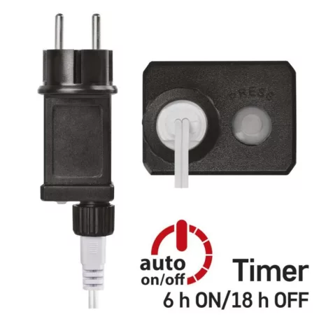 LED fényfüzér, cseresznye – golyók 2,5 cm, 4 m, kültéri és beltéri, kék, időzítő