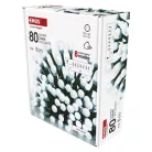 LED karácsonyi fényfüzér,cseresznye–golyók, 8 m,kültéri és beltéri,hideg fehér,progr,időz.