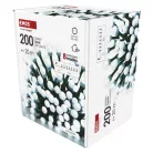 LED karácsonyi fényfüzér,cseresznye–golyók,20 m,kültéri és beltéri,hideg fehér,progr,időz