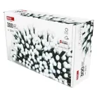 LED karácsonyi fényfüzér,cseresznye–golyók,30 m,kültéri és beltéri,hideg fehér,progr,időz.