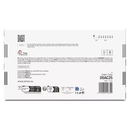 LED karácsonyi fényfüzér,csereszny –golyók,48 m,kültéri és beltéri,hideg fehér,progr,időz.