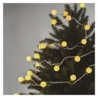 LED fényfüzér, cseresznye – golyók 2,5 cm, 4 m, kültéri és beltéri, meleg fehér, időzítő