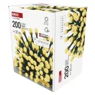 LED karácsonyi fényfüzér, cseresznye–golyók,20 m,kültéri és beltéri,meleg fehér,progr,időz