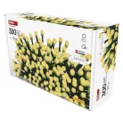 LED karácsonyi fényfüzér,cseresznye–golyók,30 m,kültéri és beltéri,meleg fehér,progr,időz