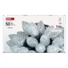 LED karácsonyi fényfüzér – tobozok, 9,8 m, kültéri és beltéri, hideg fehér, programokkal