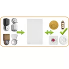 HOME D6N vezetékes dallamcsengő, 36 dallam, szabályozható hangerő, hálózati vagy elemes tápellátás, 4 fokozatú hangerő