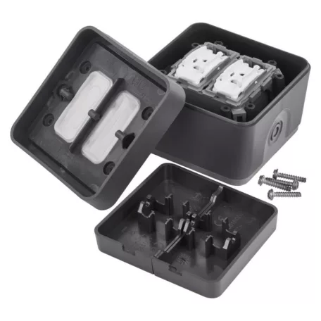 EMOS Cyklone dupla váltókapcsoló, IP55