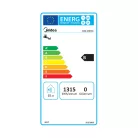 MIDEA D80-20ED6 SMART elektromos vízmelegítő, bojler, 2000 W, 74 liter, applikációval vezérelhető, 2 víztartály, LED kijelző