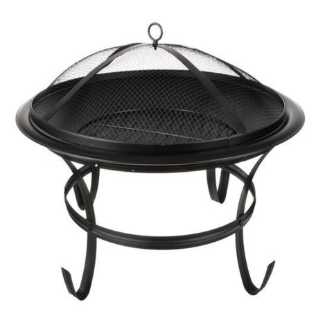Kerti grill fedővel - 56 cm - fekete
