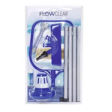 Medencetisztító szett - rúd, háló, tisztítófej, hőmérő, ph teszter, adagoló