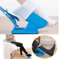 Zoknifelvétel-segítő eszköz