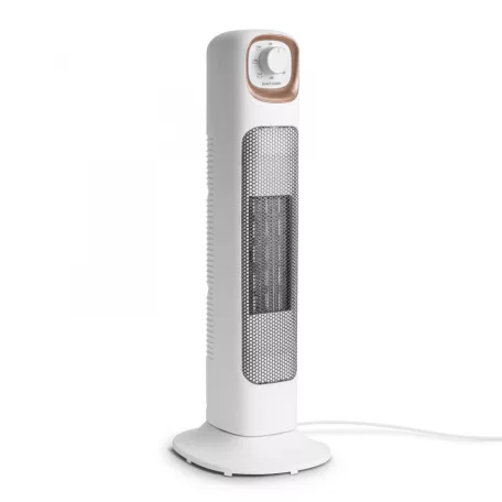 Oszlop hősugárzó és ventilátor - fehér - 1000/2000W