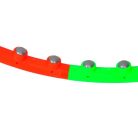 Masszírozó hulahopp karika - 90 cm