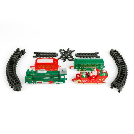 Karácsonyi kisvasút - világít - elemes - 3 féle pálya