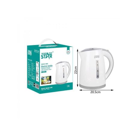 WinningStar - Rozsdamentes vízforraló - hópelyhes - 1500 W