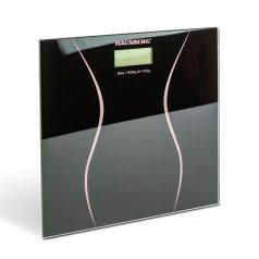 Üveg fürdőszoba mérleg - fekete