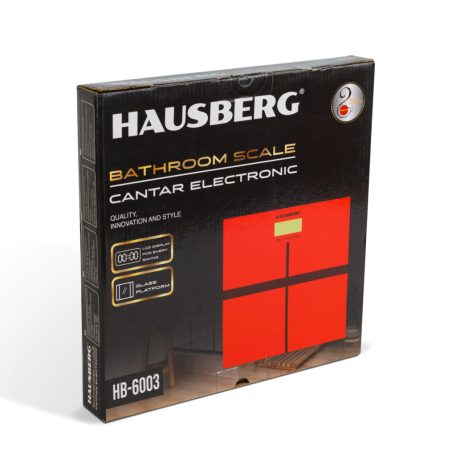 Üveg fürdőszoba mérleg - fekete