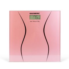 Üveg fürdőszoba mérleg - rózsaszín