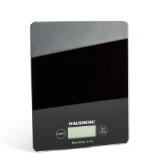 Üveg konyhamérleg - fekete