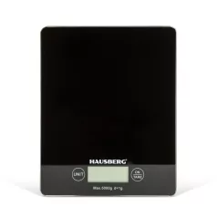 Üveg konyhamérleg - fekete